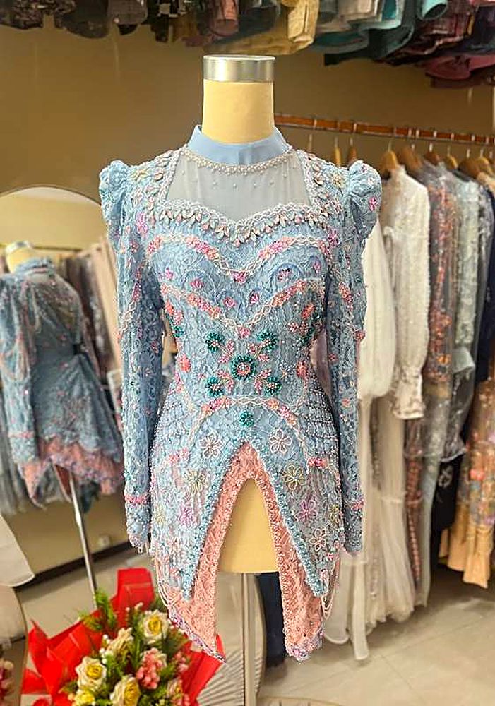Kebaya Nilam Blue